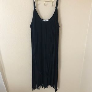 Black Fringe Tank